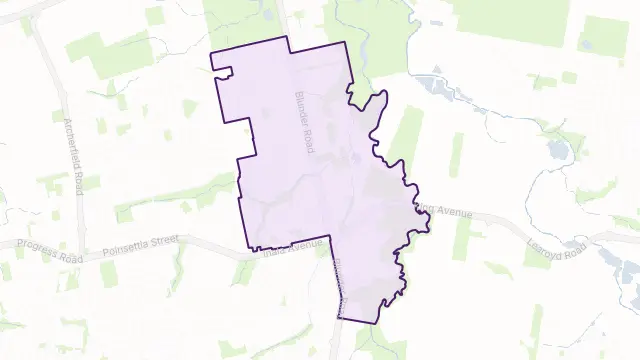 Durack Area Boundary Map