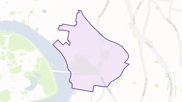 Dutton Park Area Boundary Map
