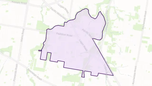 Eight Mile Plains Area Boundary Map