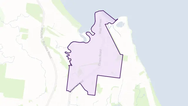 Eimeo Area Boundary Map