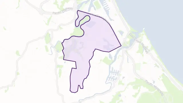 Elanora Area Boundary Map