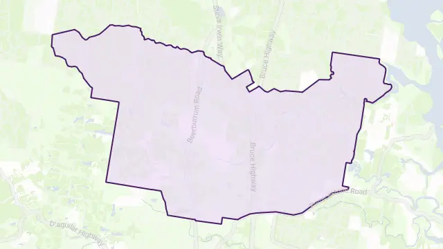 Elimbah Area Boundary Map