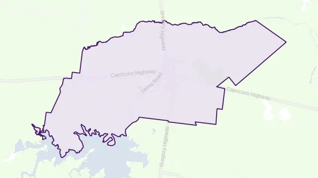 Emerald Area Boundary Map