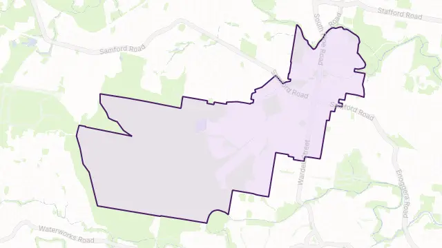Enoggera Area Boundary Map