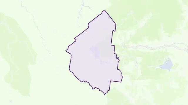 Eungella Dam Area Boundary Map