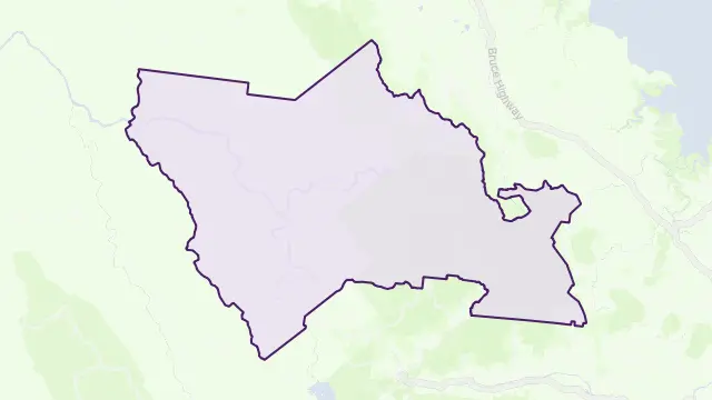 Eungella Hinterland Area Boundary Map