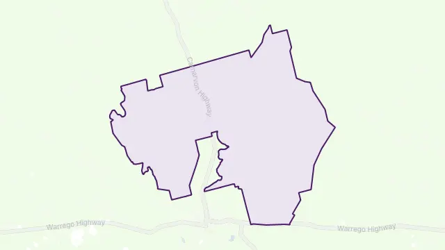 Euthulla Area Boundary Map