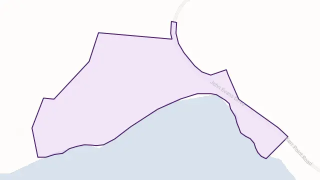 Evans Landing Area Boundary Map