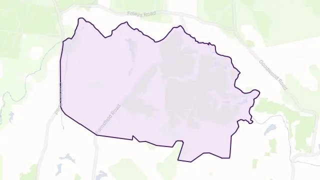 Farnsfield Area Boundary Map