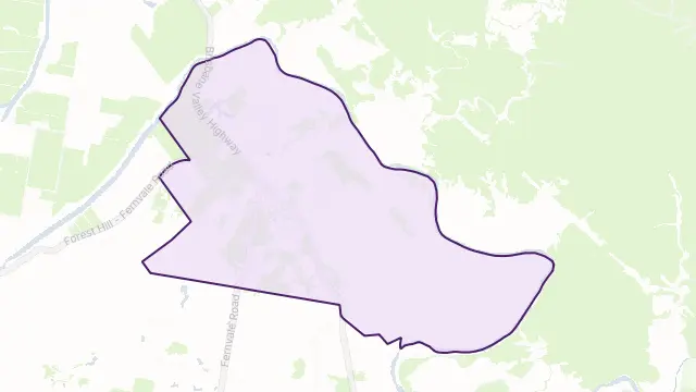 Fernvale Area Boundary Map