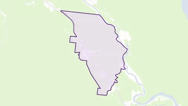 Fishery Falls Area Boundary Map