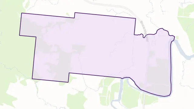 Fitzgerald Creek Area Boundary Map