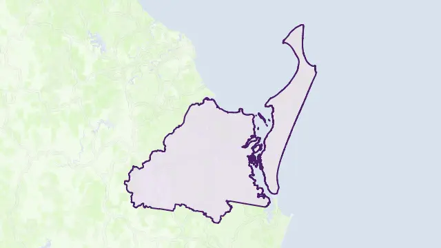 Fraser Coast Area Boundary Map