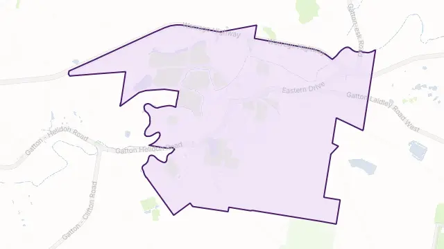 Gatton Area Boundary Map