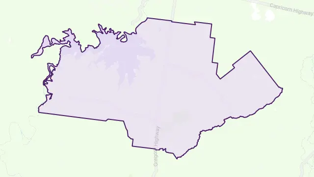Gindie Area Boundary Map