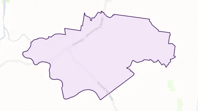 Ginoondan Area Boundary Map