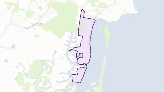 Golden Beach Area Boundary Map