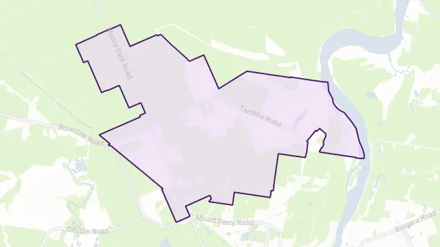 Gooburrum Area Boundary Map