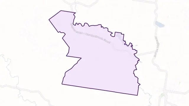 Gordonbrook Area Boundary Map