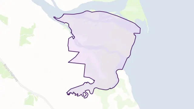 Groper Creek Area Boundary Map