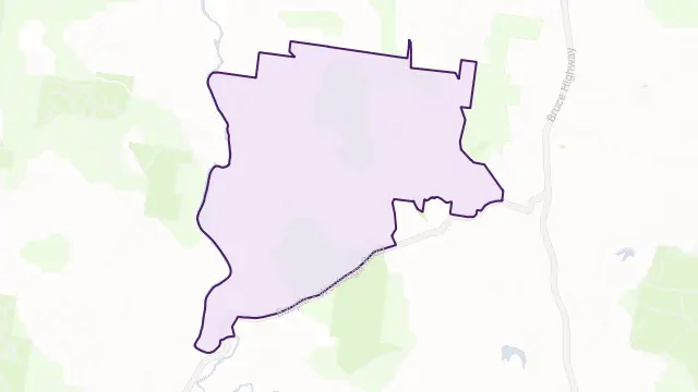 Gundiah Area Boundary Map