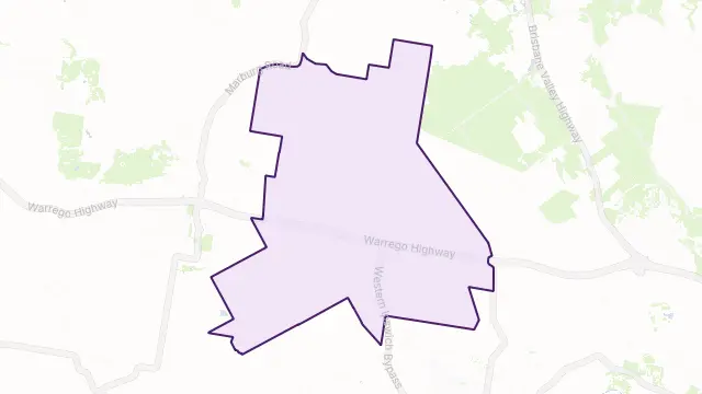 Haigslea Area Boundary Map