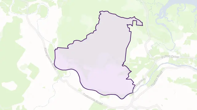 Hawkins Creek Area Boundary Map