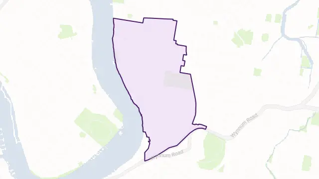 Hawthorne Area Boundary Map