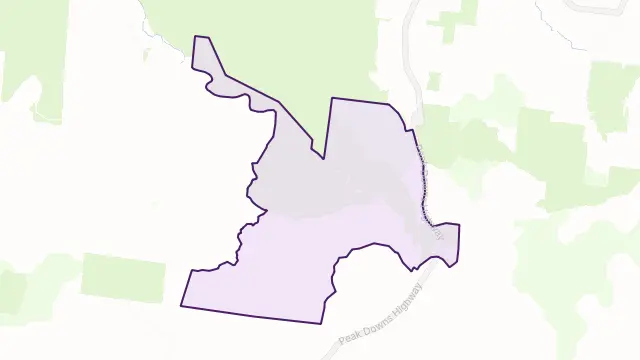 Hazledean Area Boundary Map