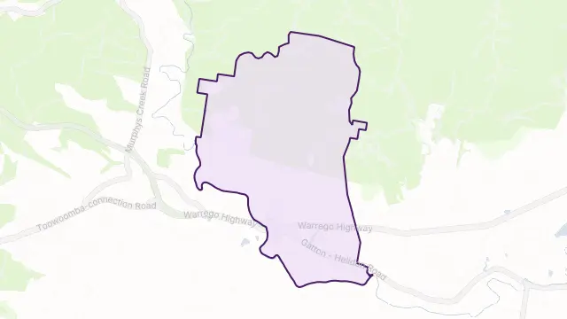 Helidon Area Boundary Map