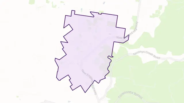 Highfields Area Boundary Map
