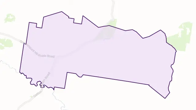 Hirstglen Area Boundary Map