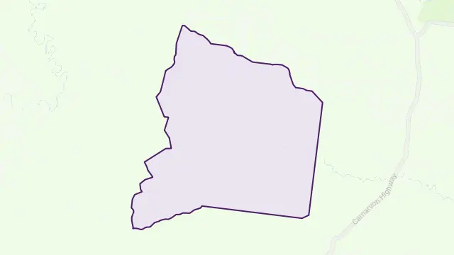 Hutton Creek Area Boundary Map