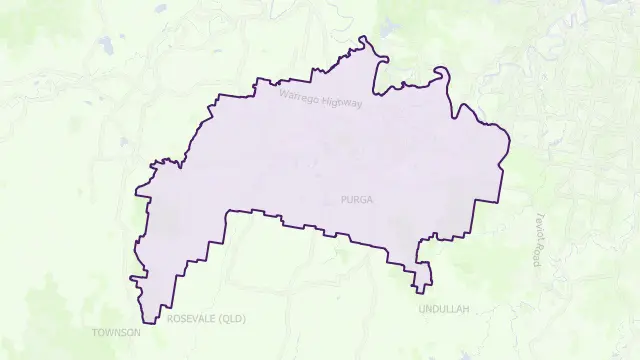 Ipswich Council Area Boundary Map