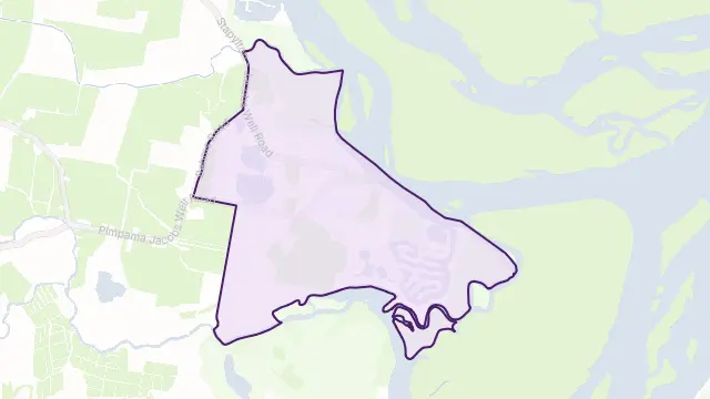 Jacobs Well Area Boundary Map