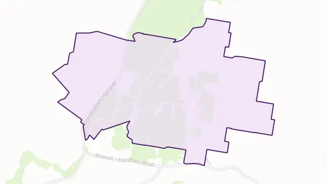 Kalbar Area Boundary Map