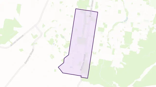 Kearneys Spring Area Boundary Map
