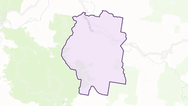 Kidaman Creek Area Boundary Map
