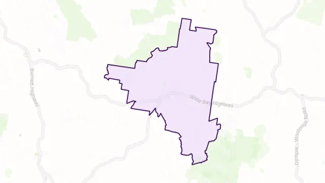 Kilkivan Area Boundary Map