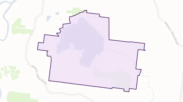 Kinchant Dam Area Boundary Map