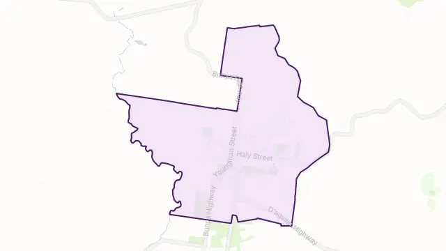 Kingaroy Area Boundary Map