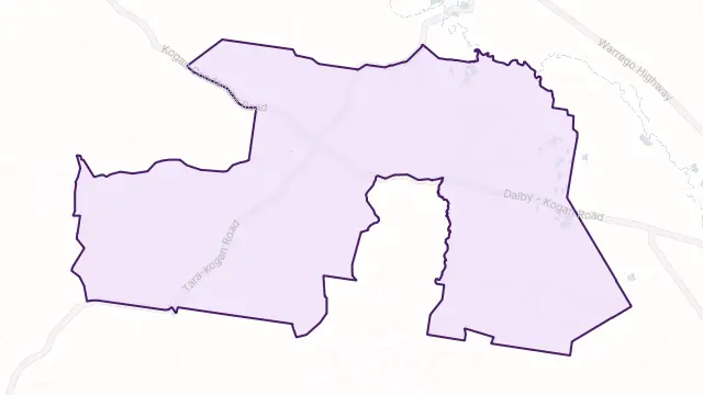 Kogan Area Boundary Map