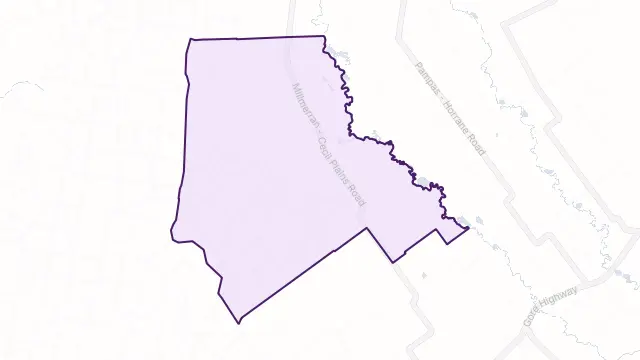 Kurrowah Area Boundary Map