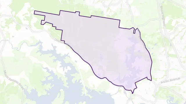 Kurwongbah Area Boundary Map