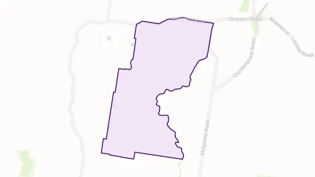 Laidley Creek West Area Boundary Map