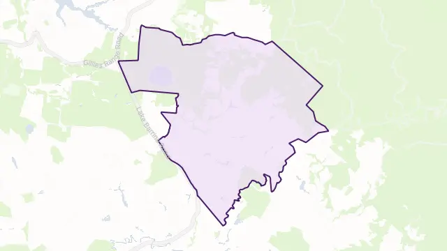 Lake Eacham Area Boundary Map