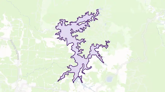 Lake Tinaroo Area Boundary Map
