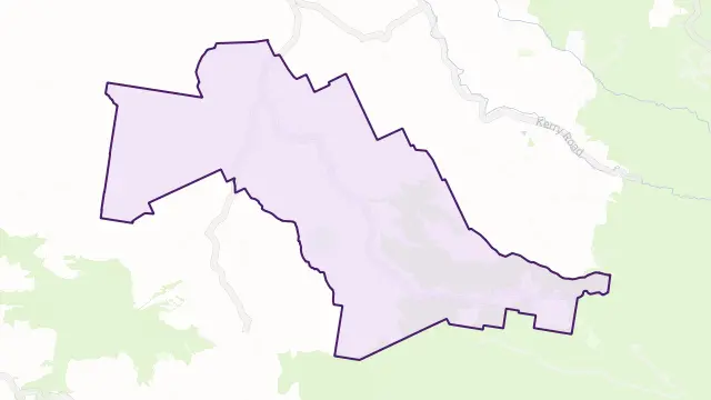 Lamington Area Boundary Map