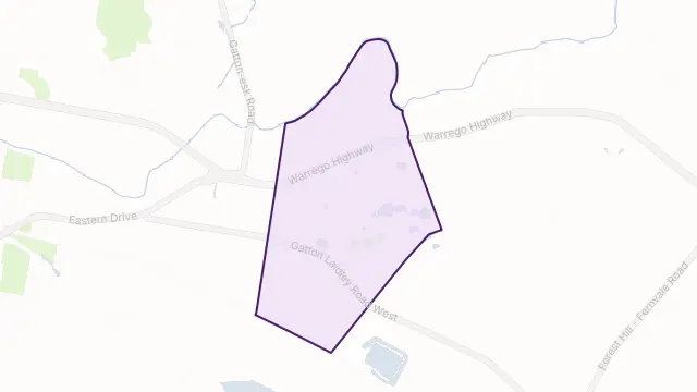 Lawes Area Boundary Map