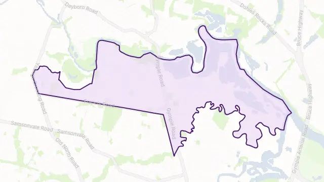 Lawnton Area Boundary Map